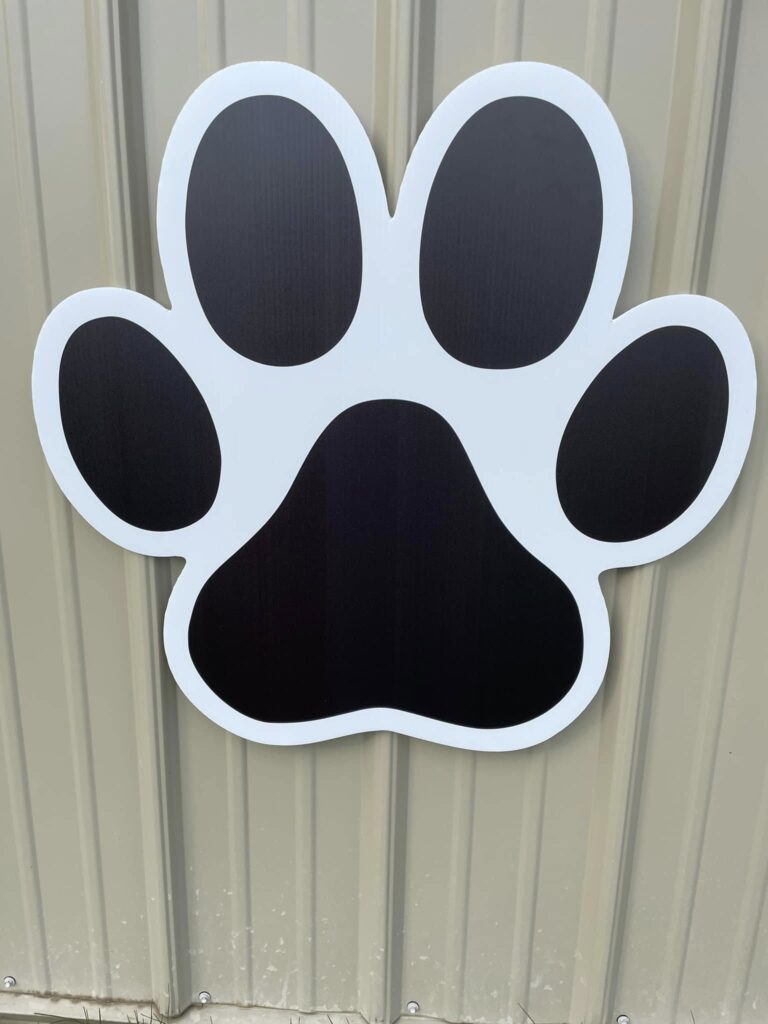 Large Black Paw print 