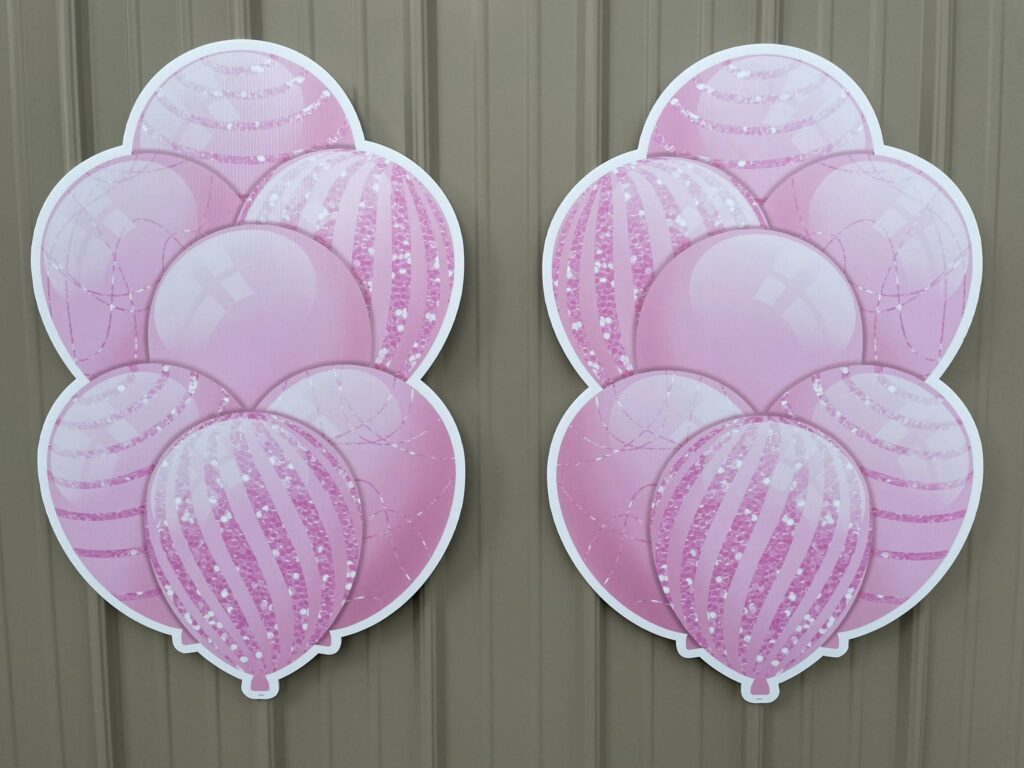 Baby Pink Glitter Balloons