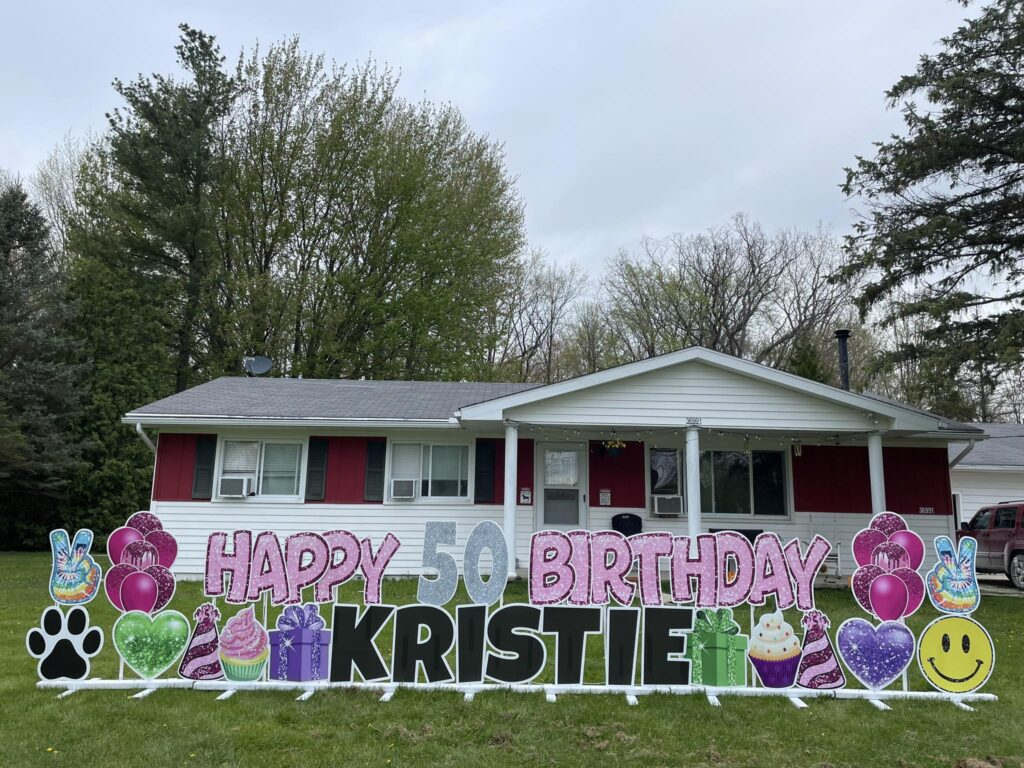 50th Birthday Celebration with dogs and sweets